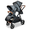 Single to Double Sit-and-Stand Stroller with 2nd Toddler Seat GainNo